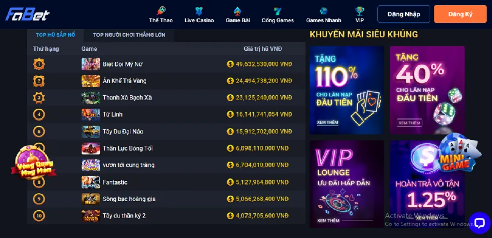 Giao diện nền tảng Sonbet hiện đại và bảo mật