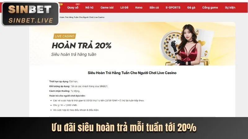 Khuyến mãi Sonbet hấp dẫn